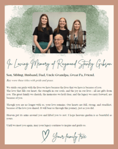 Tribute to Raymond Stanley&nbsp;Gibson