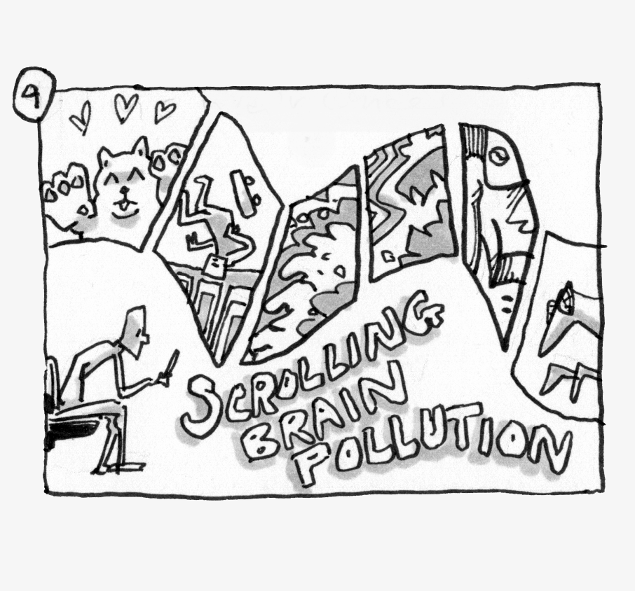 Scrolling Brain Pollution